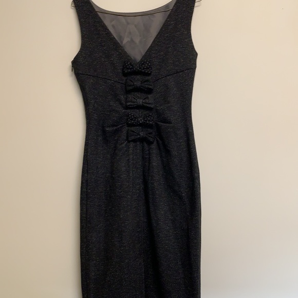 Diane von Furstenberg sleeveless gray midi dress sz 4 - Picture 5 of 13